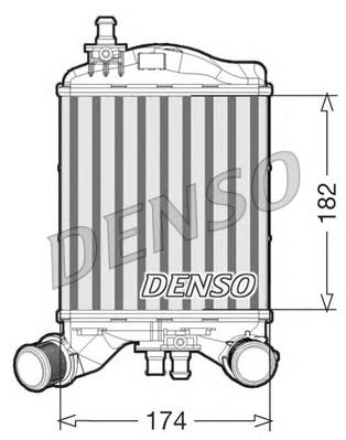 DIT09111 Denso Охладитель наддувочного воздуха