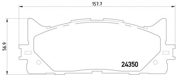 MDB2788 Mintex Колодки передние