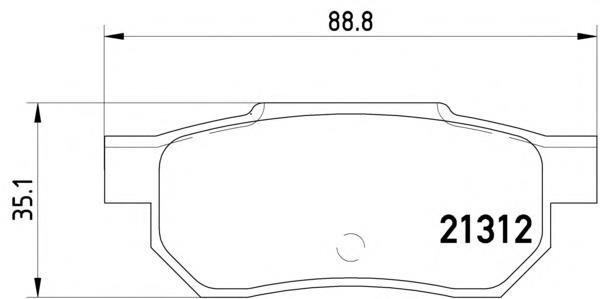 MDB1360 Mintex колодки тормозные задние дисковые