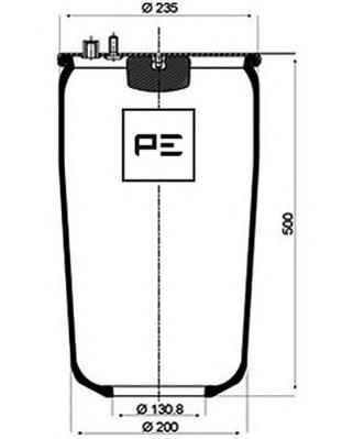 084.251-70A PE Automotive coxim pneumático (suspensão de lâminas pneumática do eixo)