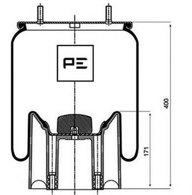 084.105-72A PE Automotive coxim pneumático (suspensão de lâminas pneumática do eixo)