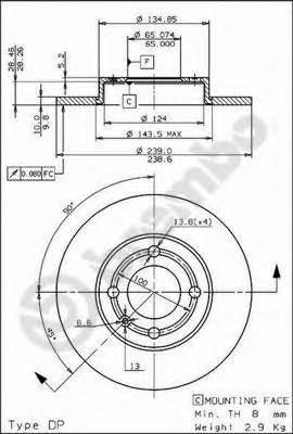 08.6785.10 Brembo disco do freio dianteiro