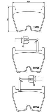 Передние тормозные колодки 07B31401 Brembo