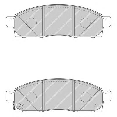 FVR4415 Ferodo sapatas do freio dianteiras de disco