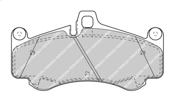 Передние тормозные колодки FDB4328 Ferodo