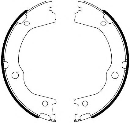 FSB4089 Ferodo sapatas do freio de estacionamento
