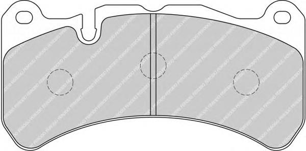 Передние тормозные колодки FDS4212 Ferodo