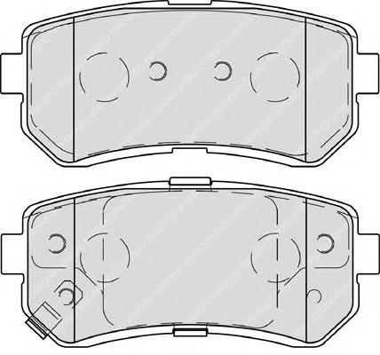 FDB4235 Ferodo sapatas do freio traseiras de disco