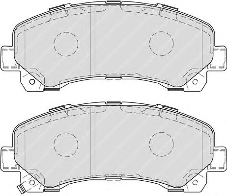 Передние тормозные колодки FDB4299 Ferodo