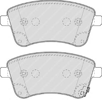 FDB4339 Ferodo sapatas do freio dianteiras de disco