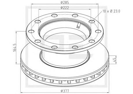 Купить 215165 C.e.i. Диск тормозной задний