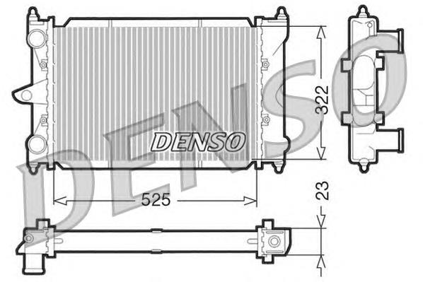 Radiador de esfriamento de motor DRM32034 Denso