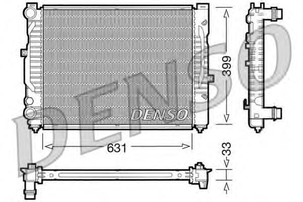 DRM32029 Denso radiador de esfriamento de motor