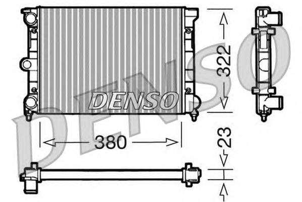 DRM32032 Denso radiador de esfriamento de motor