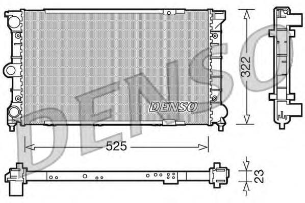 DRM32031 Denso radiador de esfriamento de motor