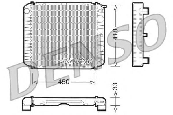 DRM33004 Denso radiador de esfriamento de motor