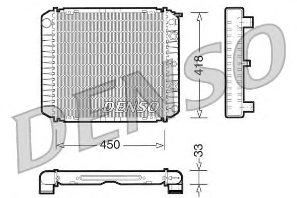 DRM33005 Denso radiador de esfriamento de motor