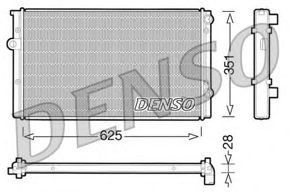 DRM32008 Denso radiador de esfriamento de motor