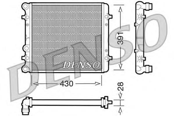 DRM32002 Denso radiador de esfriamento de motor