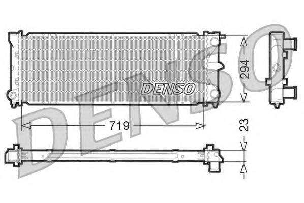 DRM32026 Denso radiador de esfriamento de motor