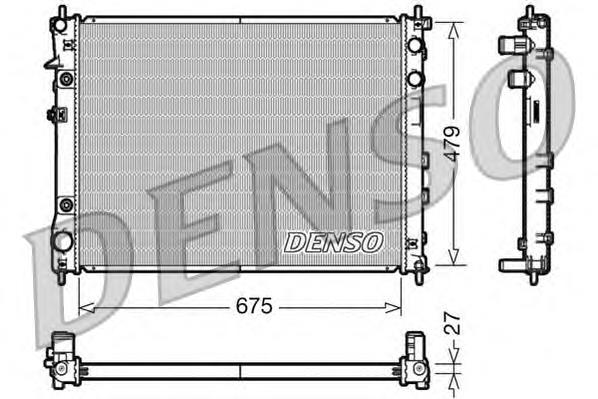 DRM36012 Denso radiador de esfriamento de motor