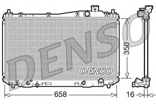 DRM40008 Denso radiador de esfriamento de motor