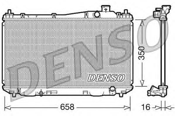 DRM40009 Denso radiador de esfriamento de motor