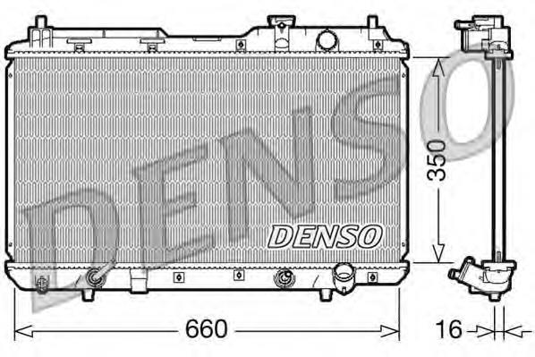 DRM40010 Denso radiador de esfriamento de motor