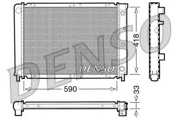 DRM33032 Denso radiador de esfriamento de motor