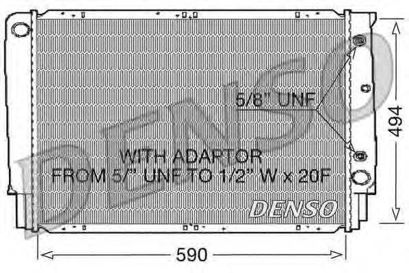 Radiador de esfriamento de motor DRM33054 Denso