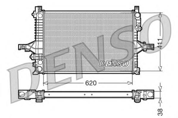 Radiador de esfriamento de motor DRM33065 Denso