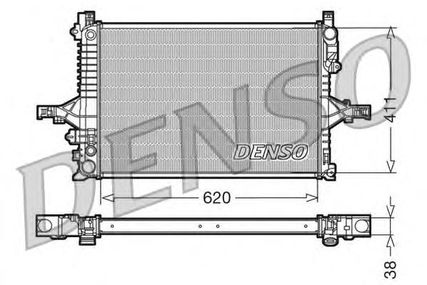 DRM33066 Denso radiador de esfriamento de motor