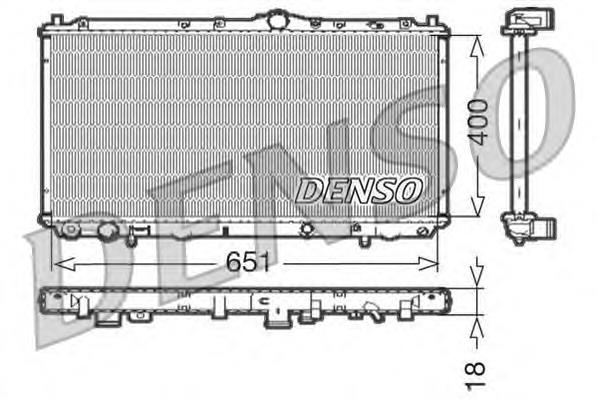 DRM33061 Denso radiador de esfriamento de motor