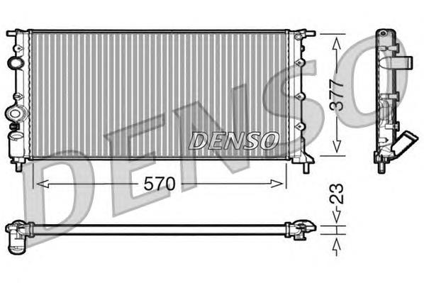 DRM23054 Denso radiador de esfriamento de motor