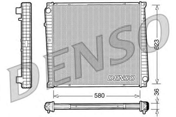 DRM23017 Denso radiador de esfriamento de motor