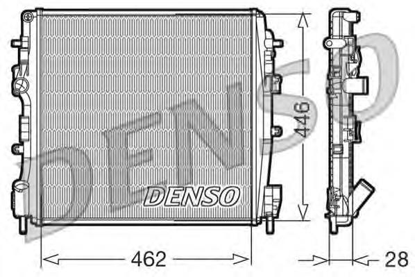 DRM23018 Denso radiador de esfriamento de motor