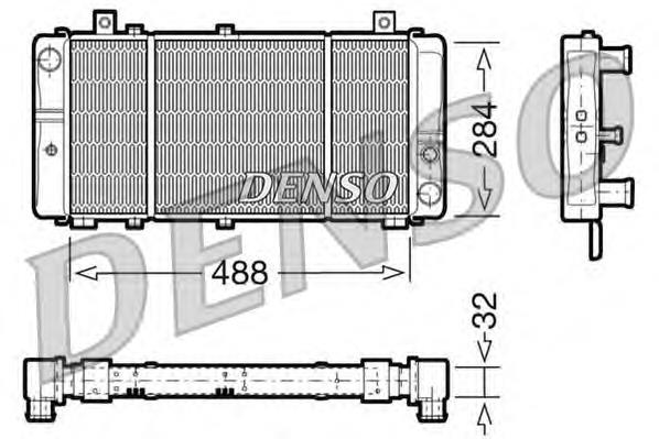 DRM27001 Denso radiador de esfriamento de motor