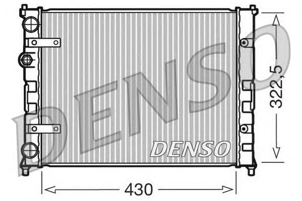 DRM26007 Denso radiador de esfriamento de motor