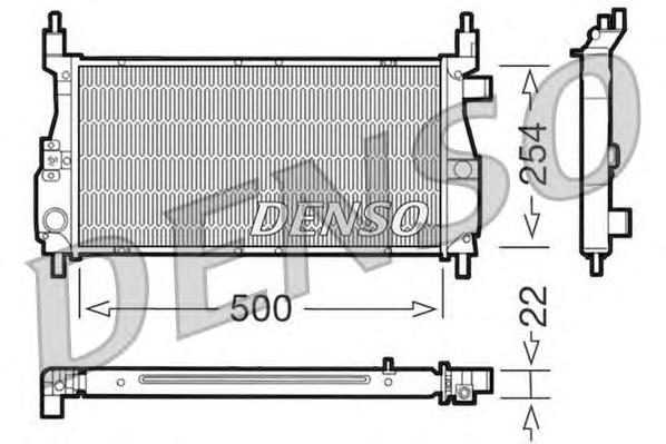 Radiador de esfriamento de motor para Rover 100 (XP)