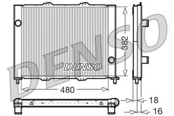 DRM23099 Denso difusor do radiador de esfriamento