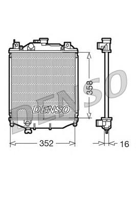 Radiador de esfriamento de motor DRM47005 Denso