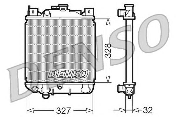 DRM47006 Denso radiador de esfriamento de motor