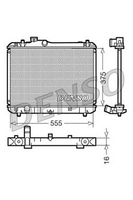 DRM47008 Denso radiador de esfriamento de motor