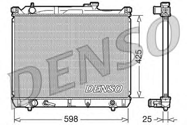 DRM47021 Denso radiador de esfriamento de motor