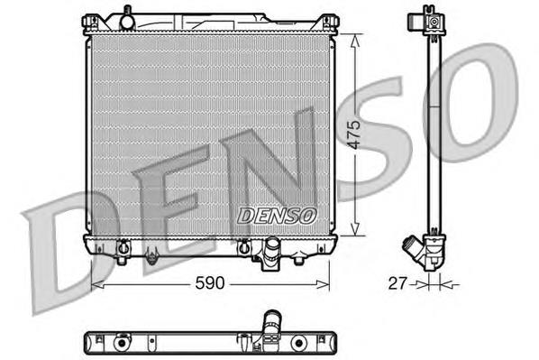 DRM47020 Denso radiador de esfriamento de motor