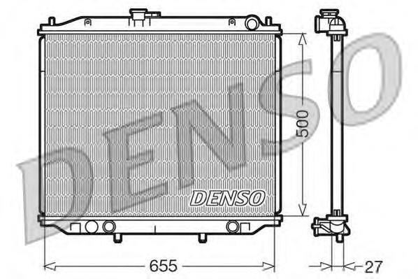 DRM46020 Denso radiador de esfriamento de motor