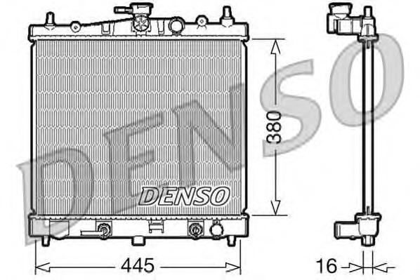 DRM46021 Denso radiador de esfriamento de motor