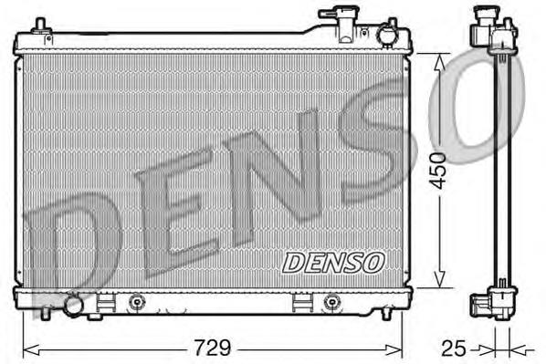 DRM46100 Denso radiador de esfriamento de motor