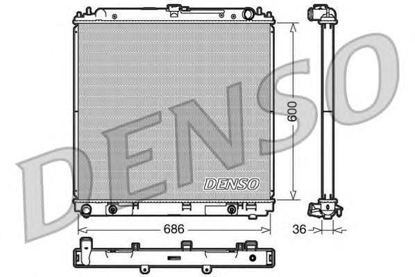 68809 Nissens radiador de esfriamento de motor