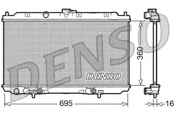 DRM46024 Denso radiador de esfriamento de motor